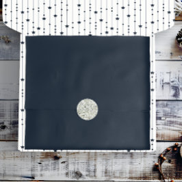 Papel De Seda Sólido azul medio