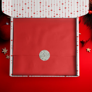 Papel De Seda Sólido rojo holgado