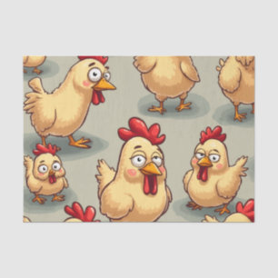 Papel De Seda Sólo gallinas picoteando por todas partes