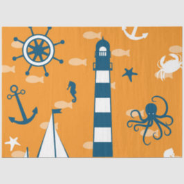 Papel De Seda Sólo más diseño de serie náutica 4