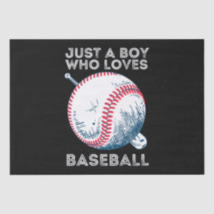 Papel De Seda Solo un chico que ama el béisbol