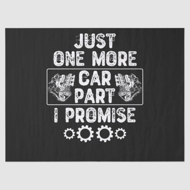 Papel De Seda Sólo una parte más de auto que prometo (Anverso)