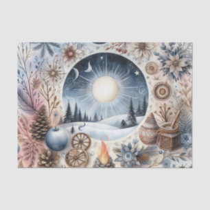 Papel De Seda Solsticio de Invierno Inspirado en la Naturaleza