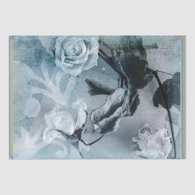 Papel De Seda sombra azul rosa (Anverso)