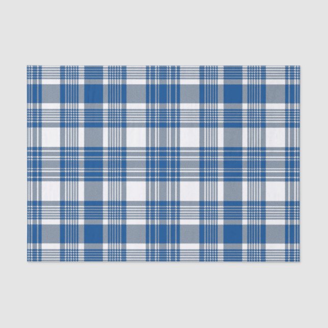 PAPEL DE SEDA SOMBRAS DE PATRÓN DE PLACA AZUL (Anverso)