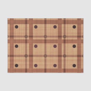 PAPEL DE SEDA SOMBRAS DE PUNTOS Y PLACAS DE POLKA MARRONES