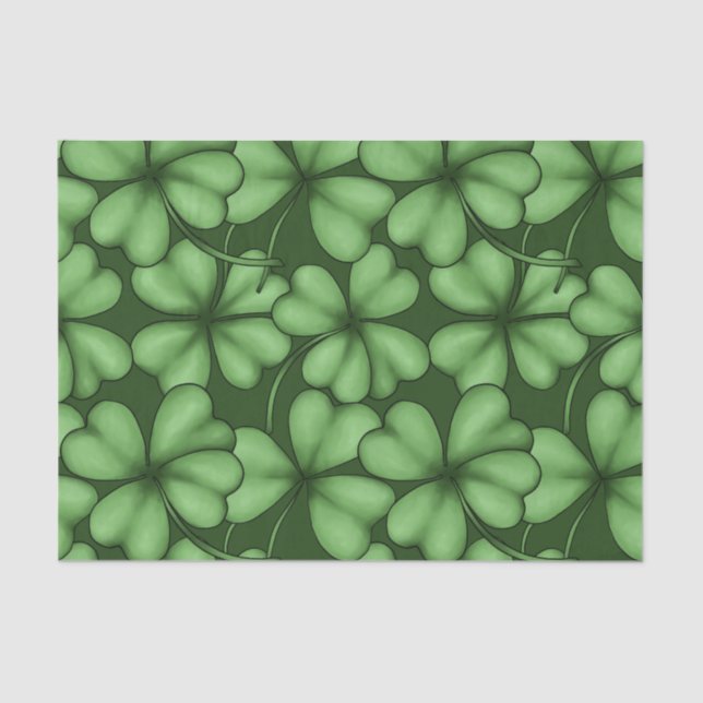 PAPEL DE SEDA SOMBRAS DE VERDES VERDES SOMBRAS DE IRLANDA (Anverso)