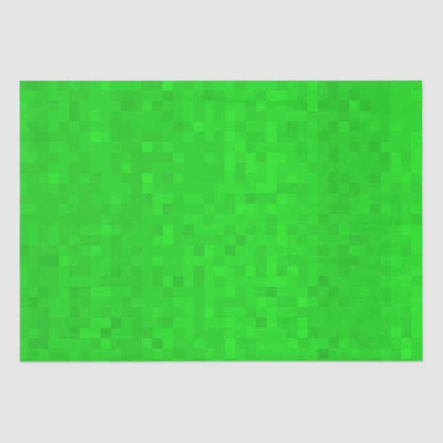 Papel De Seda Sombreado verde caliente, (Anverso)