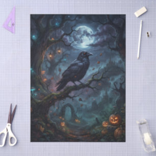 Papel De Seda Sombrero de bruja de Halloween cuervo gótico espel