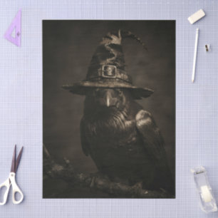 Papel De Seda Sombrero de bruja de Halloween cuervo gótico espel