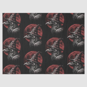Papel De Seda Sombrero de Bruja de Halloween Cuervo Luna Gótica