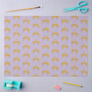Papel De Seda Sombrero de Cumpleaños de Princesa Corona Dorada N