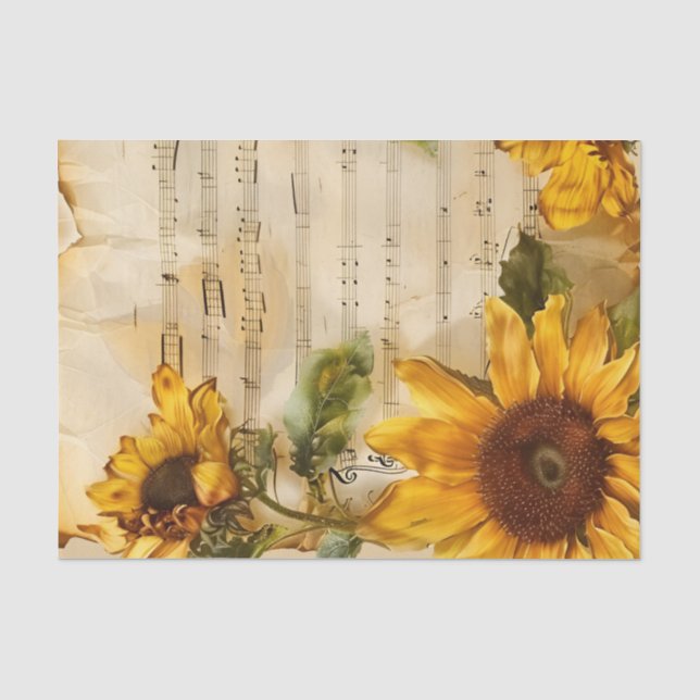 Papel De Seda Sombrilla floral vintage ephemera (Anverso)