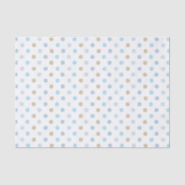 PAPEL DE SEDA SOMBRILLAS DE PUNTOS AZULES Y TAN POLKA