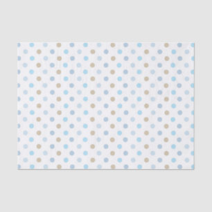 PAPEL DE SEDA SOMBRILLAS DE PUNTOS AZULES Y TAN POLKA