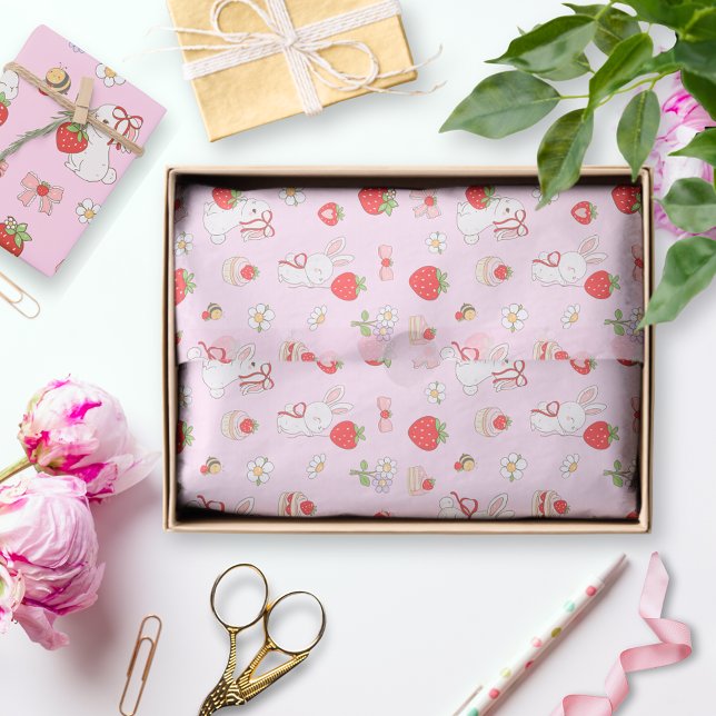 Papel De Seda Some Bunny Birthday Pink (Subido por el creador)