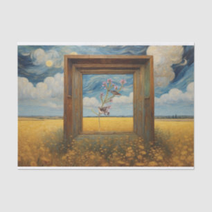 Papel De Seda Songbirds En La Descomposición De La Rama De Flore