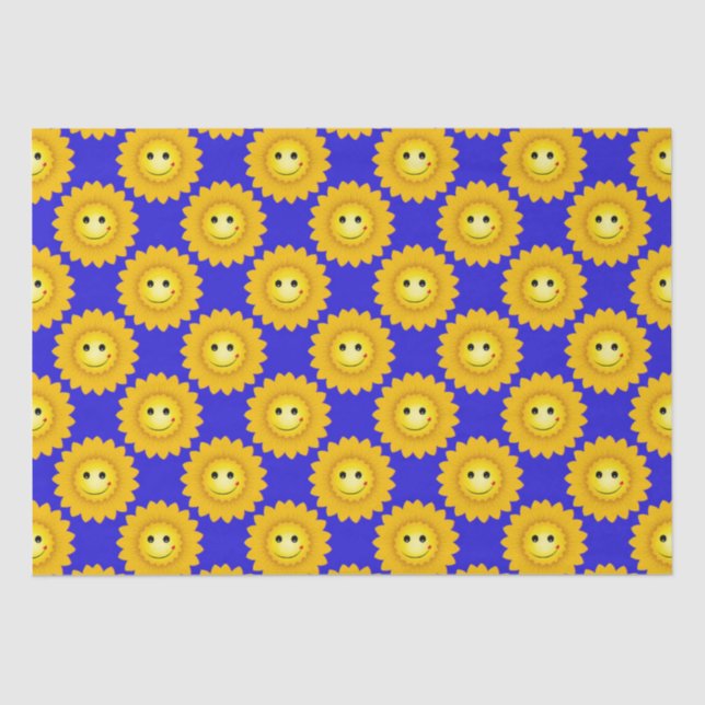 Papel De Seda Sonrisas soleadas y días felices, (Anverso)