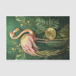 Papel De Seda Sonrojándose Flamingo Ghear Gold, Elegante