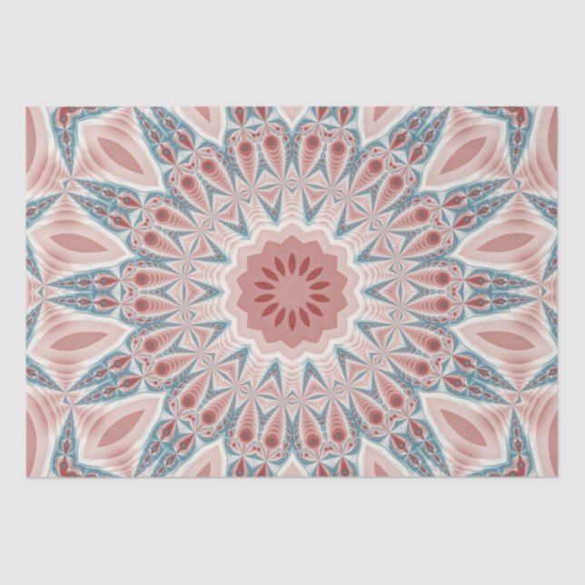 Papel De Seda Sorprendente arte fractal moderno Kaleidoscope Man (Anverso)