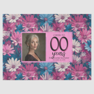 Papel De Seda Sorpresa de cumpleaños con tema de margarita para