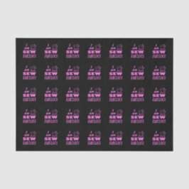 Papel De Seda Soy Poca En Negro Y Rosa