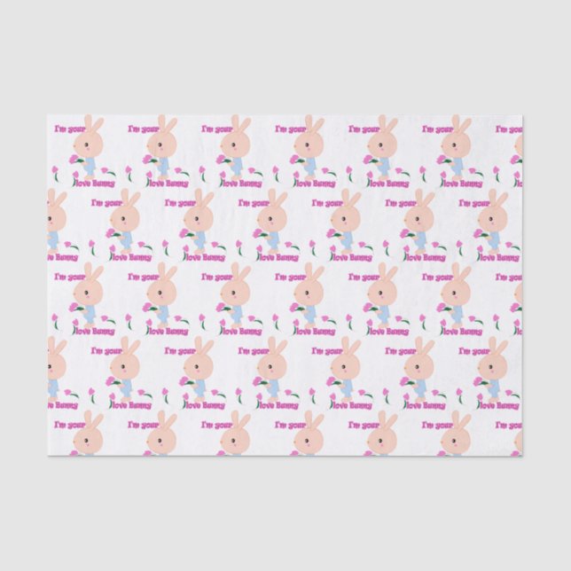 Papel De Seda Soy tu conejo favorito (Anverso)