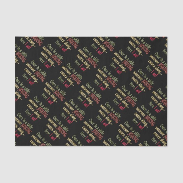 Papel De Seda Soy una curiosa cita motivacional (Anverso)