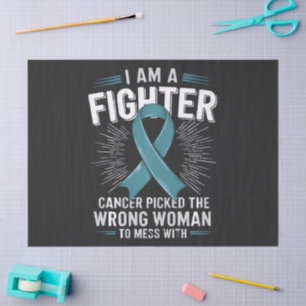 Papel De Seda Soy una luchadora el cáncer eligió a la mujer equi