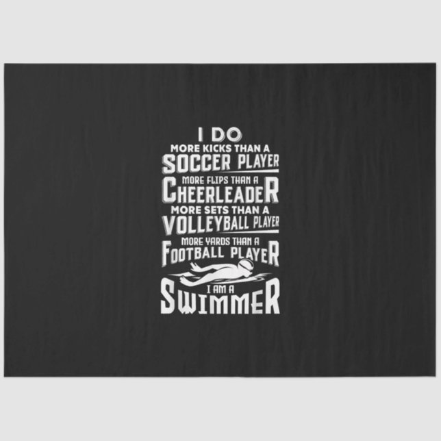 Papel De Seda Soy Una Piscina Divertida Para Nadar Regalo Para N (Anverso)