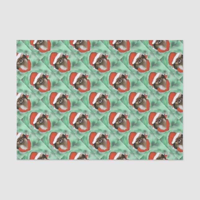Papel De Seda Spaniel Tibetano (Anverso)