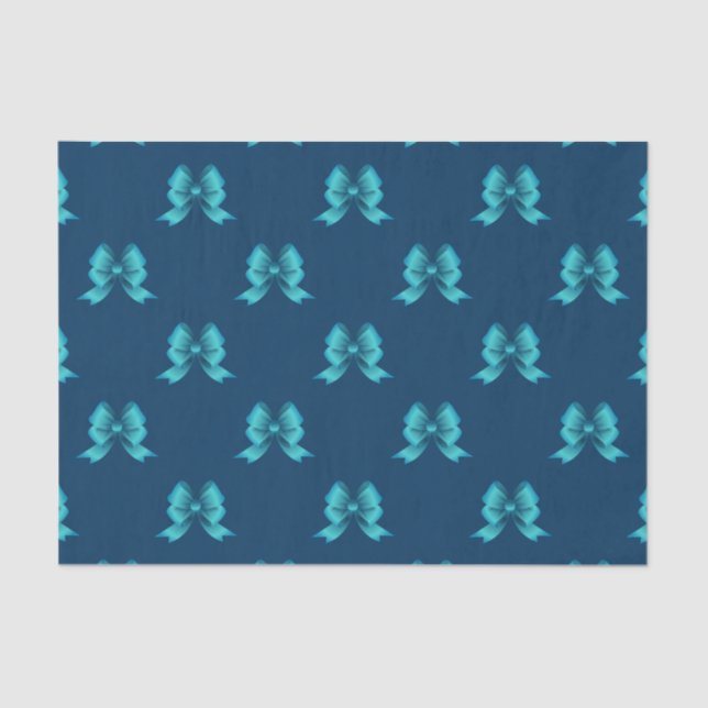 Papel De Seda Sparkling Metallic Bows (Anverso)