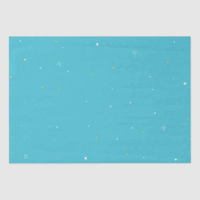 Papel De Seda Sparkly Little Stars Blue (Anverso)