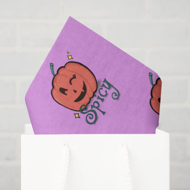 Papel De Seda Spicy Pumpkin Spice (Bolsa de regalo)