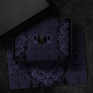 Papel De Seda Spider Witch Dusty Purple Spiderweb Flourish