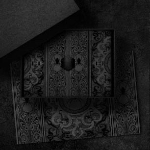 Papel De Seda Spider Witch   Fantasía gris Spiderweb Florece