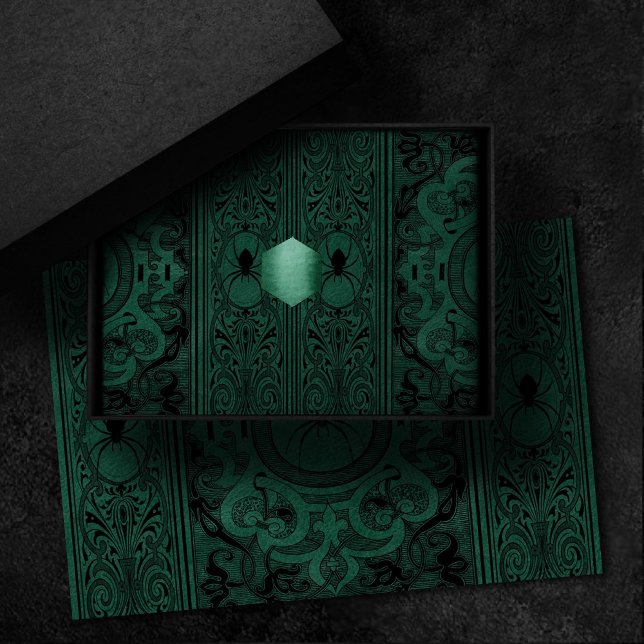 Papel De Seda Spider Witch | Florecimiento de la telaraña verde  (Subido por el creador)