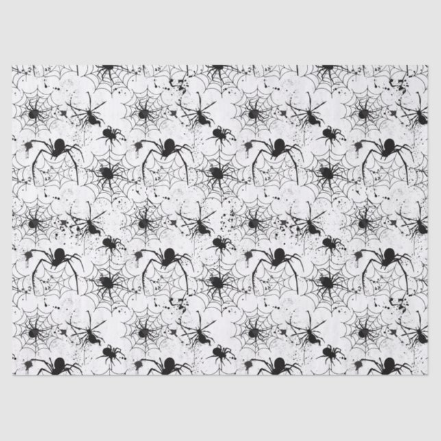 Papel De Seda Spiderweb Pattern Halloween  (Anverso)