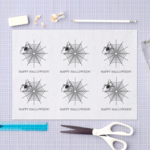 Papel De Seda Spiderweb Simple Happy Halloween