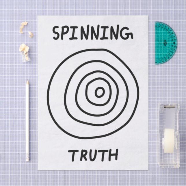Papel De Seda Spinning Truth (Artesanía)