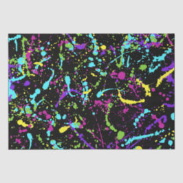 Papel De Seda Splatter Paint-Colorful-