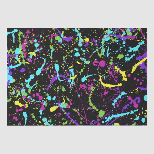 Papel De Seda Splatter Paint-Colorful- (Anverso)