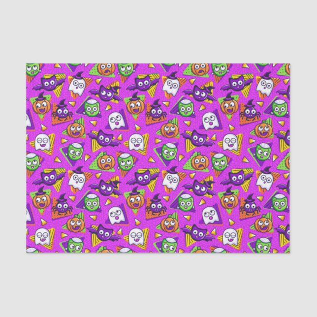 Papel De Seda Spooktacular Halloween Characters Tissue Paper (Anverso)