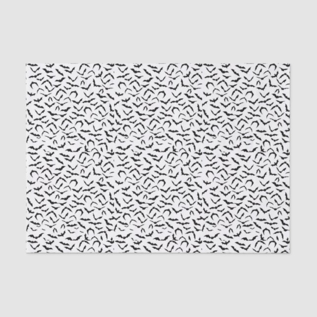 Papel De Seda Spooky Bats Tissue Paper (Anverso)