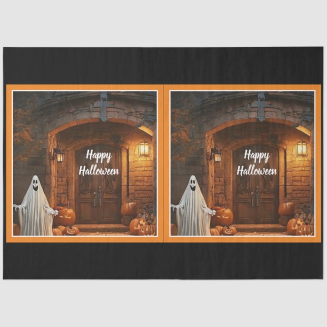 Papel De Seda Spooky Ghost Halloween Collection (Anverso)