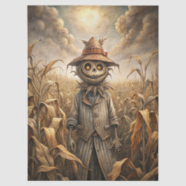 Papel De Seda Spooky Gothic Scarecrow Fantasy