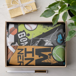 Papel De Seda Sport Pattern With Balls