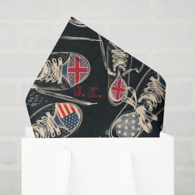 Papel De Seda Sports Boots Fashion Pattern  (Bolsa de regalo)