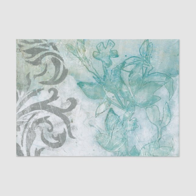 Papel De Seda Spray de flores II (Anverso)