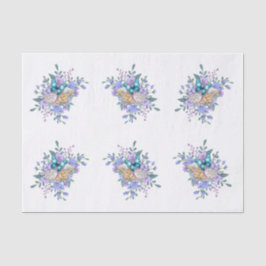 Papel De Seda Spring Flowers, Butterflies & Sea Shells Decoupage